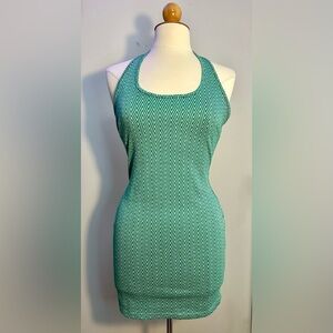 Timing Women’s Halter Neck Green Dress Size Medium